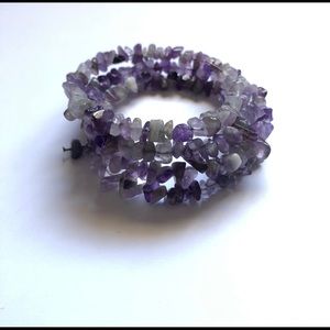 Amethyst Wrap Bracelet